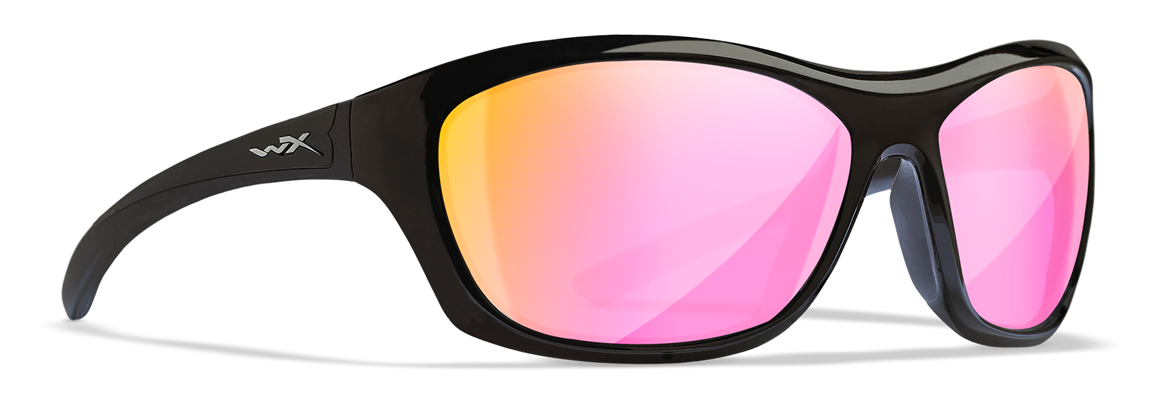 [Gloss Black/CAPTIVATE™ Polarized Rose Gold Mirror]