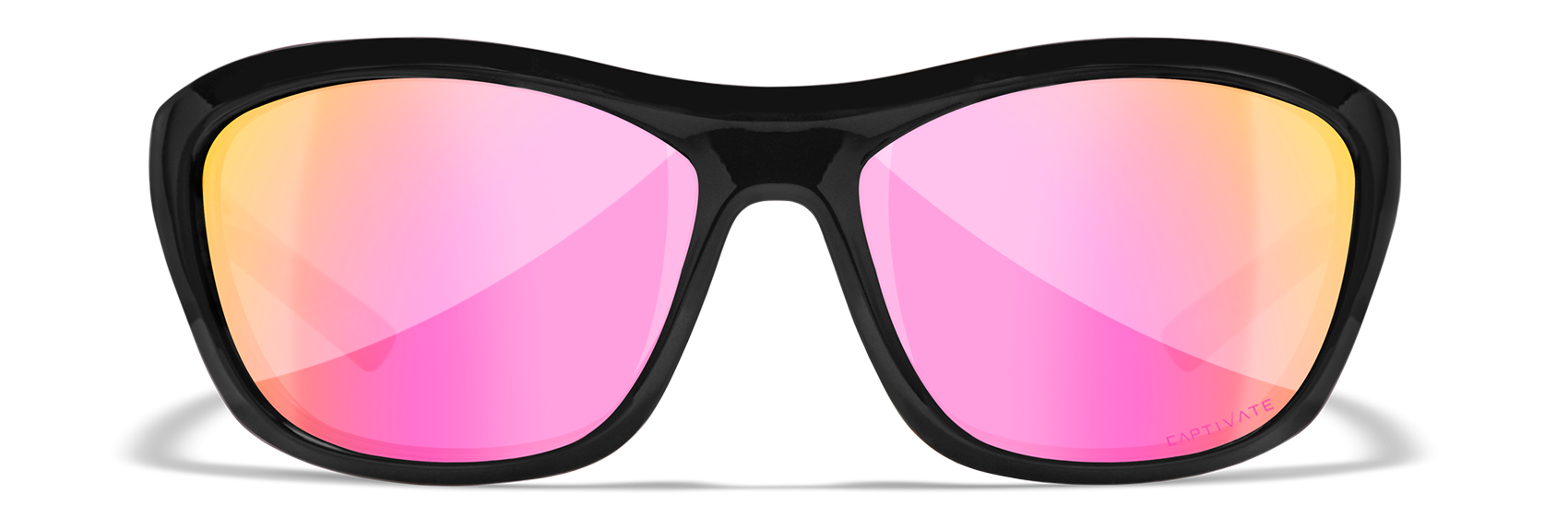 [Gloss Black/CAPTIVATE™ Polarized Rose Gold Mirror]
