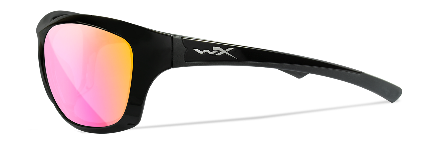 [Gloss Black/CAPTIVATE™ Polarized Rose Gold Mirror]
