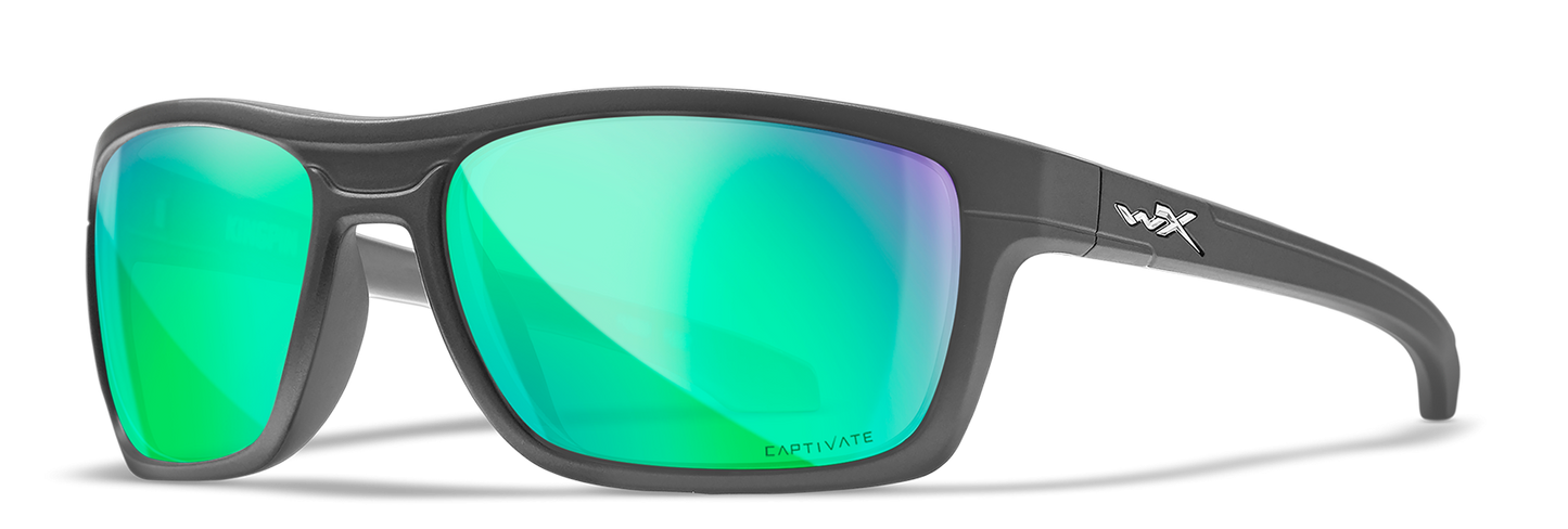 [Matte Graphite/CAPTIVATE™ Polarized Green Mirror]