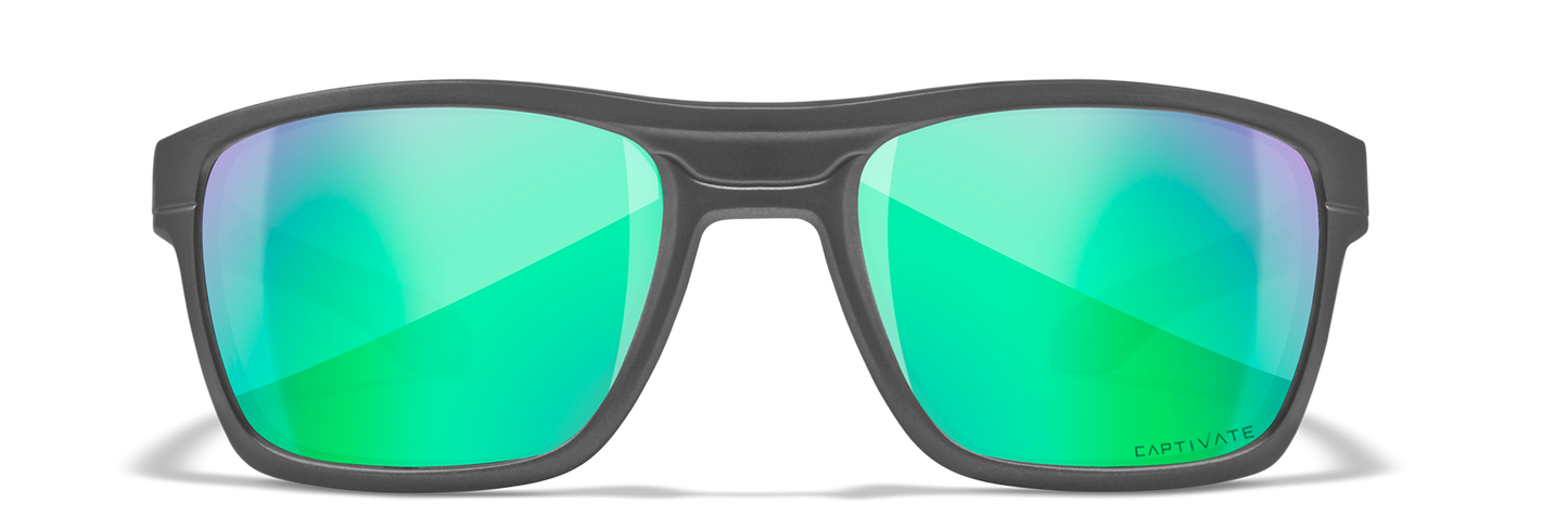 [Matte Graphite/CAPTIVATE™ Polarized Green Mirror]