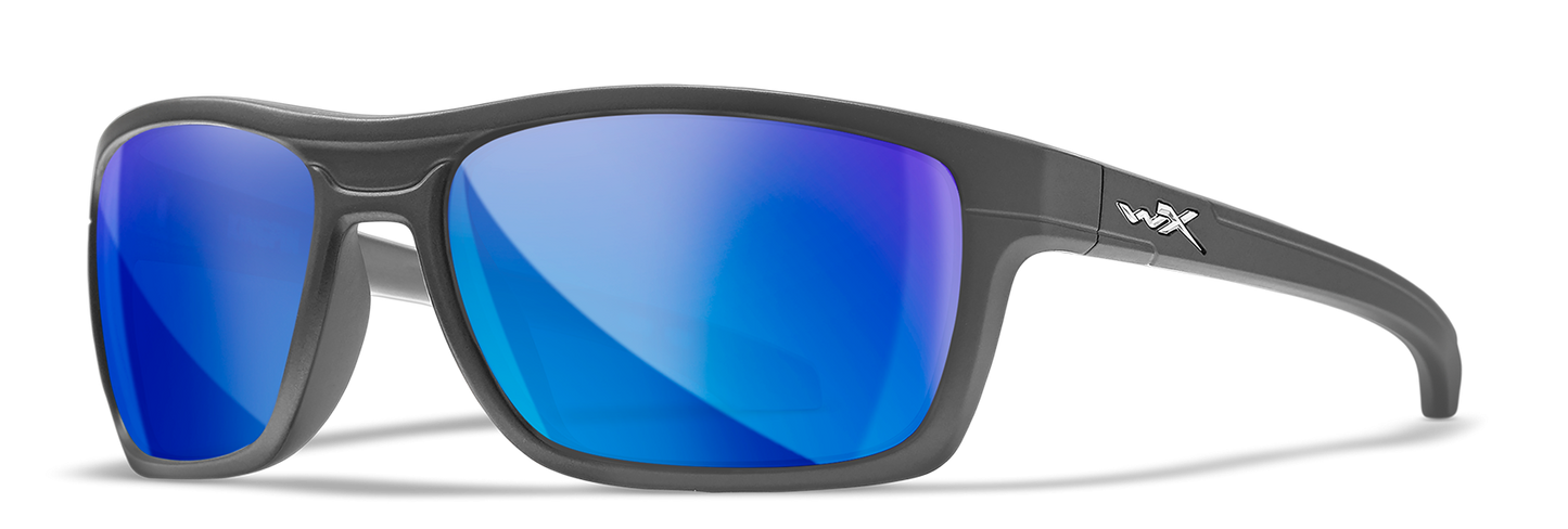 [Matte Graphite/Polarized Blue Mirror]