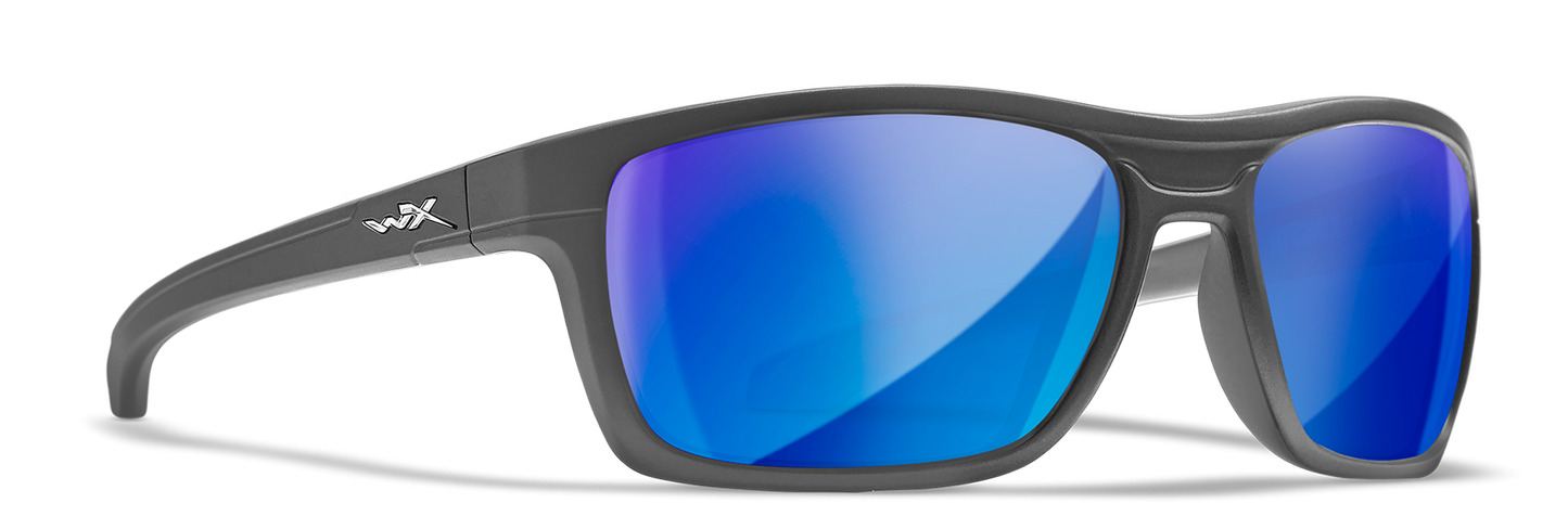 [Matte Graphite/Polarized Blue Mirror]