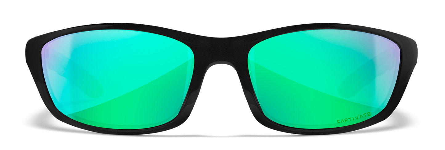 [Gloss Black/CAPTIVATE™ Polarized Green Mirror]