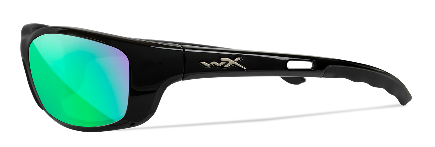 [Gloss Black/CAPTIVATE™ Polarized Green Mirror]