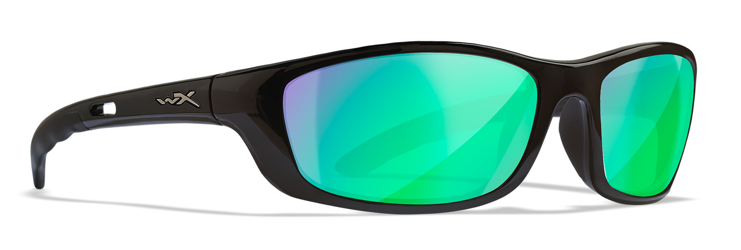 [Gloss Black/CAPTIVATE™ Polarized Green Mirror]