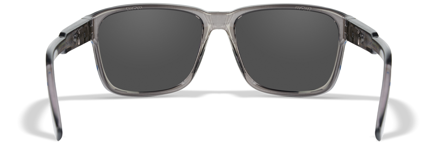 [Gloss Crystal Dark Grey/CAPTIVATE™ Polarized Blue Mirror]