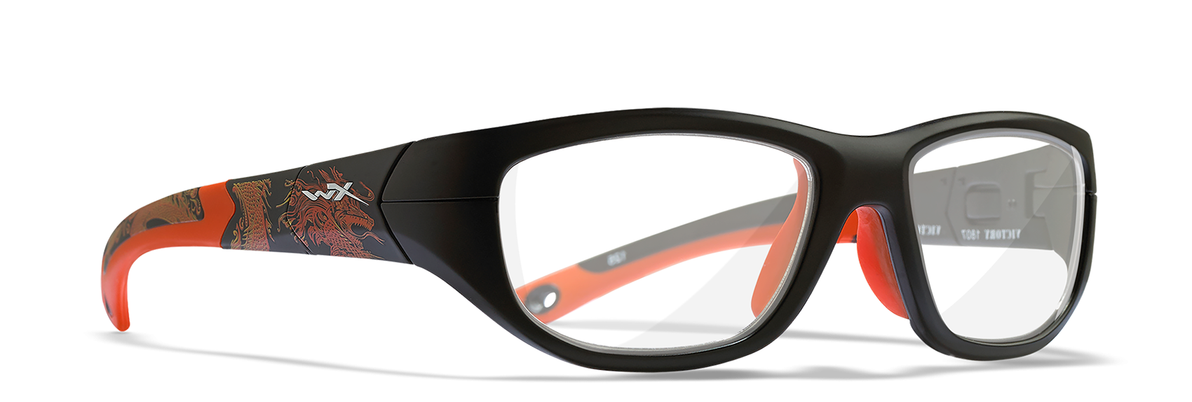 [Matte Black with Sonic Orange/Clear]