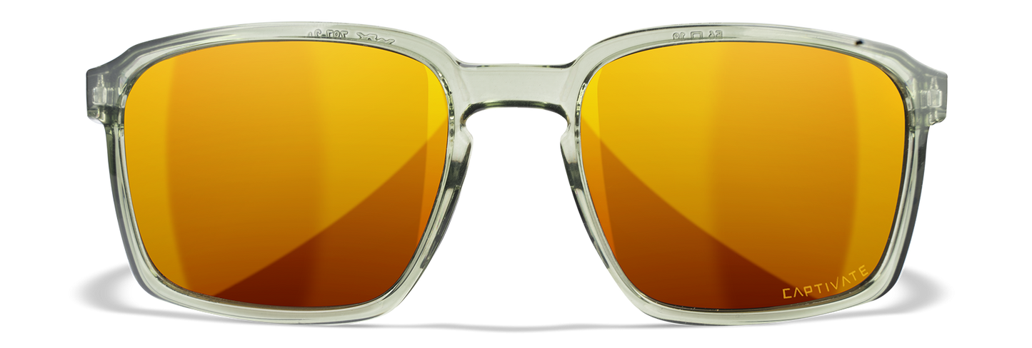 [Gloss Crystal Light Olive/CAPTIVATE™ Polarized Bronze Mirror]