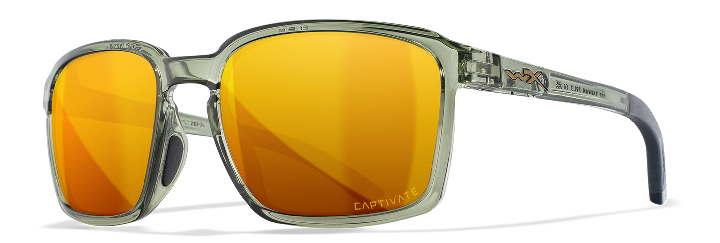 [Gloss Crystal Light Olive/CAPTIVATE™ Polarized Bronze Mirror]