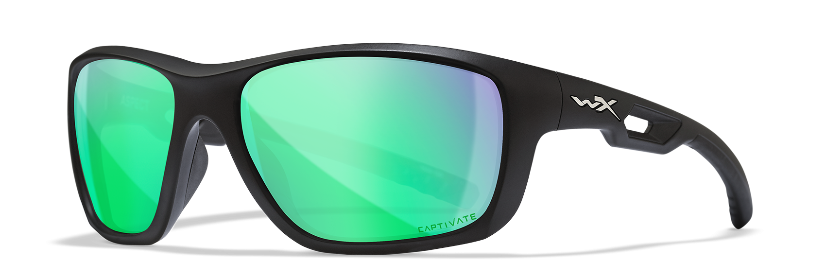 [Matte Black/CAPTIVATE™ Polarized Green Mirror]