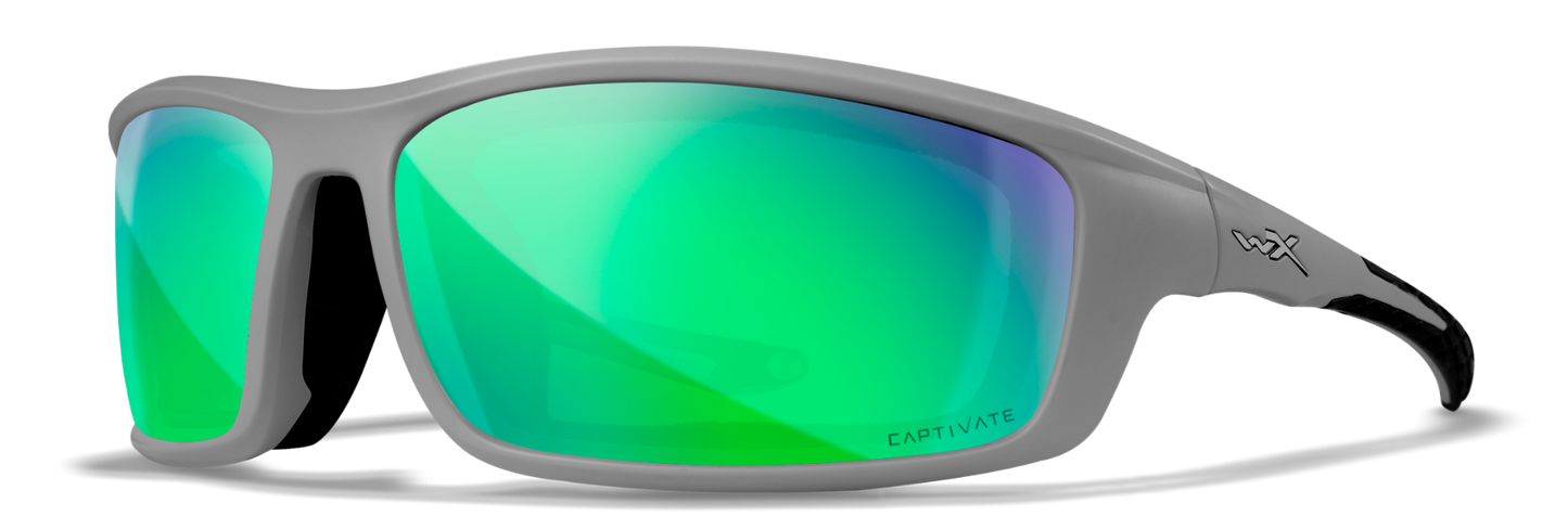[Matte Grey/CAPTIVATE™ Polarized Green Mirror]