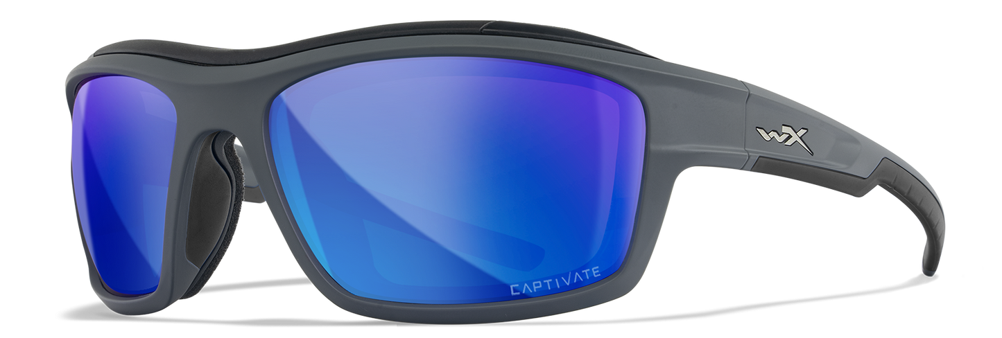 [Matte Grey/CAPTIVATE™ Polarized Blue Mirror]