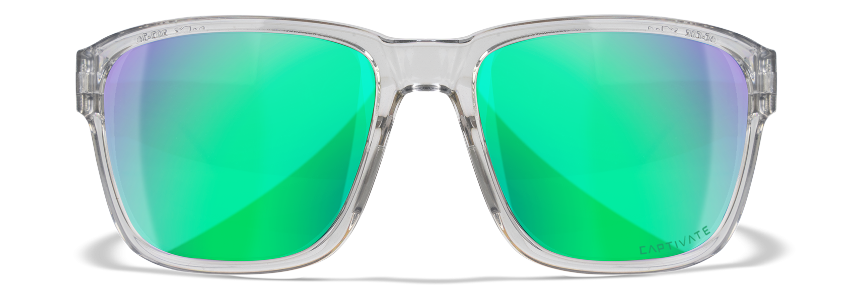 [Gloss Crystal Light Grey/CAPTIVATE™ Polarized Green Mirror]