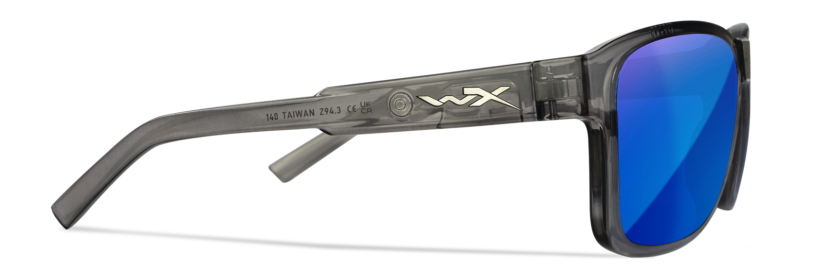 [Gloss Crystal Dark Grey/CAPTIVATE™ Polarized Blue Mirror]