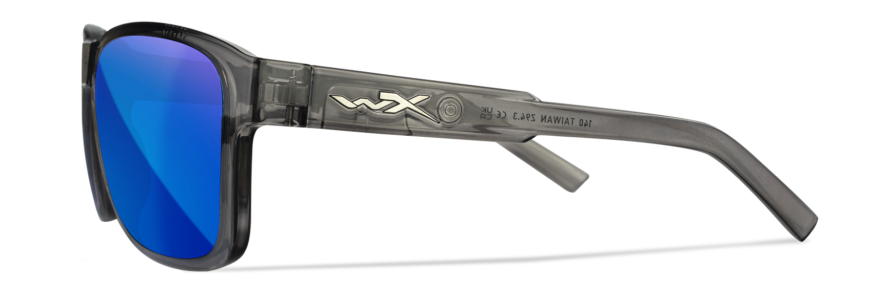 [Gloss Crystal Dark Grey/CAPTIVATE™ Polarized Blue Mirror]