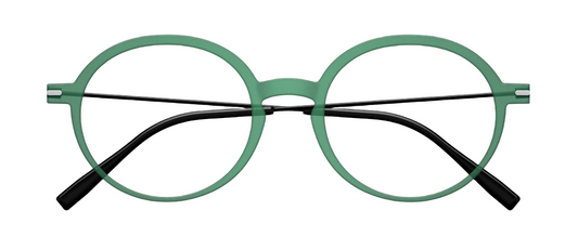 [Deep Frost Green Face - Black Temples]