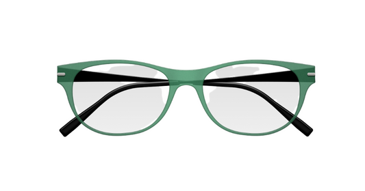 [Deep Frost Green Face - Black Temples]