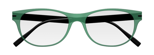 [Deep Frost Green Face - Black Temples]