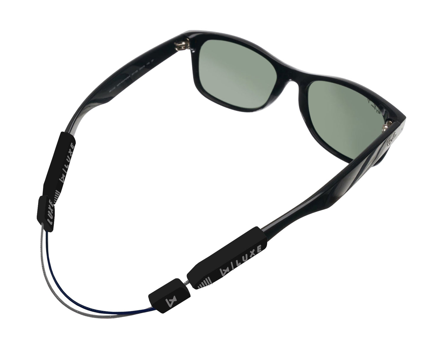 Luxe Performance Eyewear Cable Strap Grey & Black 16"