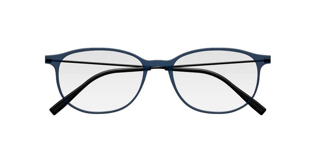 [Navy Frost Face - Black Temples]