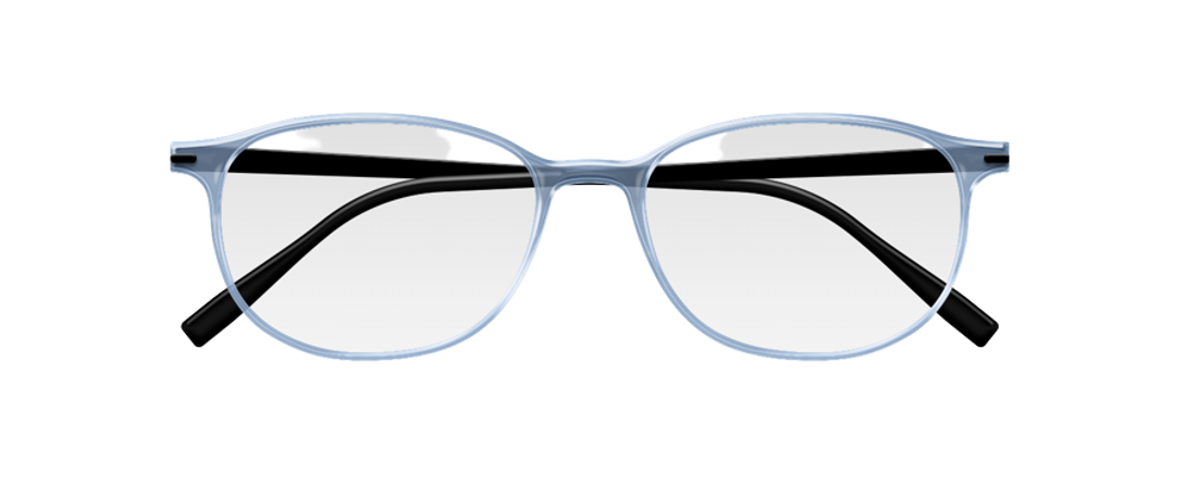 [Translucent Face Blue Jeans - Black Braches]