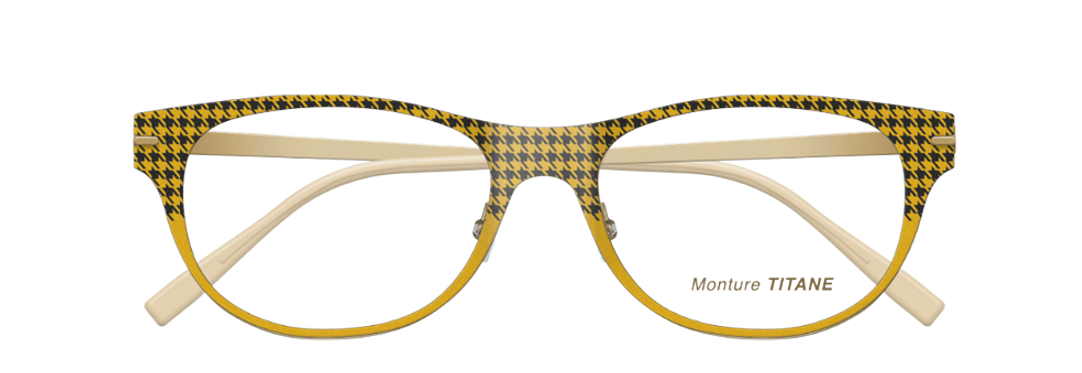 [Mustard Houndstooth]