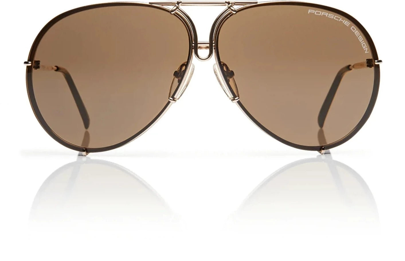 [Light Gold - Brown + Light Blue Silver Mirror]