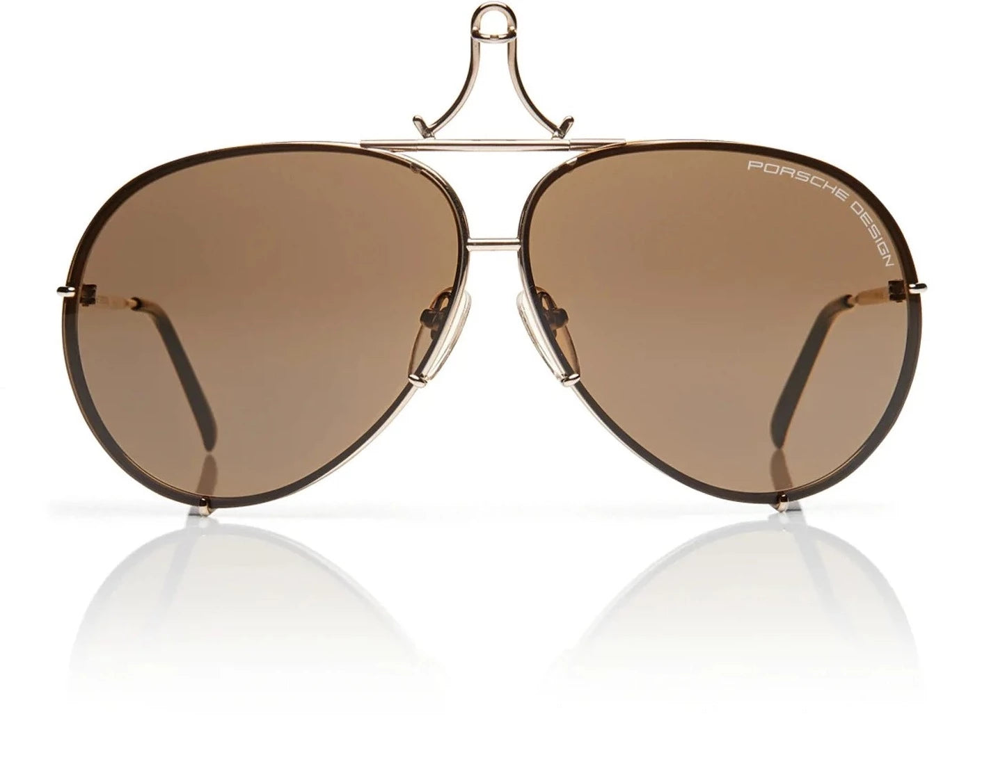 [Light Gold - Brown + Light Blue Silver Mirror]