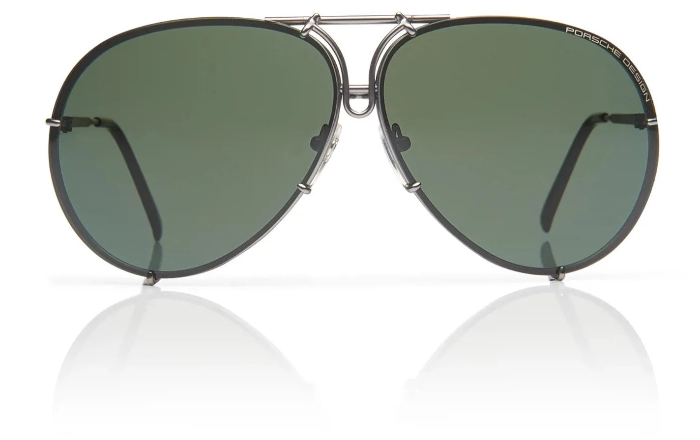 [Grey Matte - Green + Dark Orange Silver Mirror]