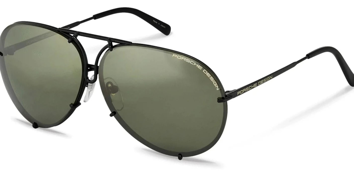[Black Matte - Olive Mirror + Brown]