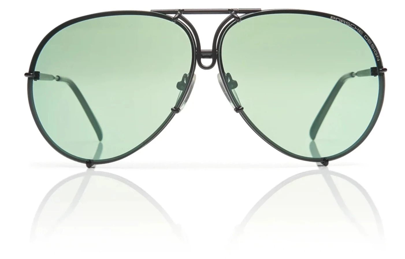 [Black Matte - Olive Mirror + Brown]