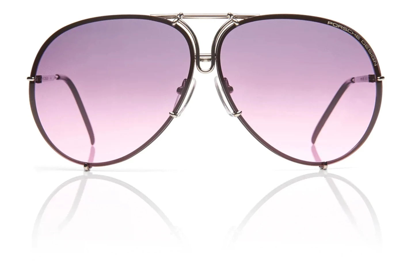 [Titanium - Pink Gradient + Mercury Silver Mirrored]