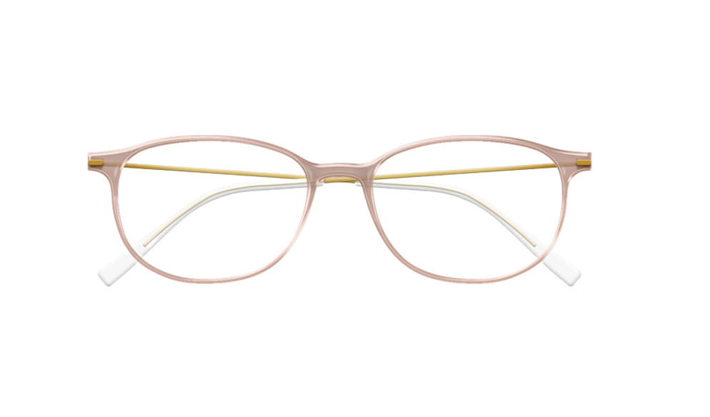 [Translucent Brown Face - Gold B Temples]