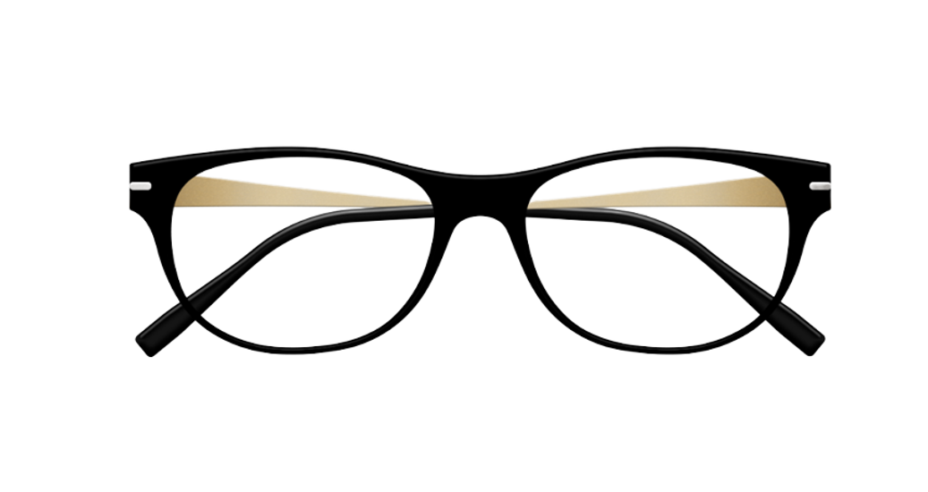 [Satin Black Face - Sand Blond Temples]