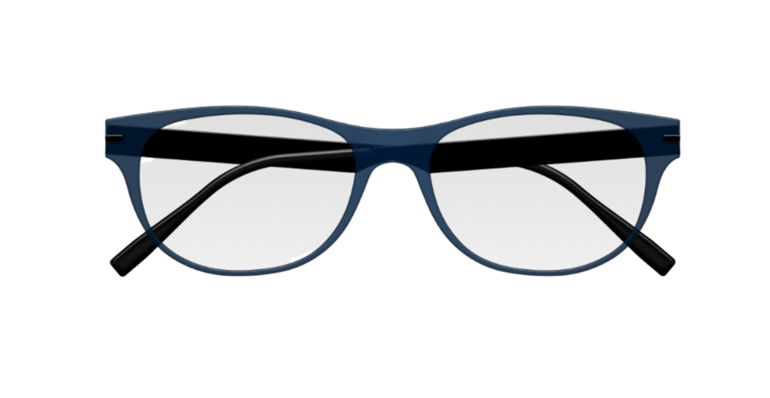 [Navy Frost Face - Black Temples]